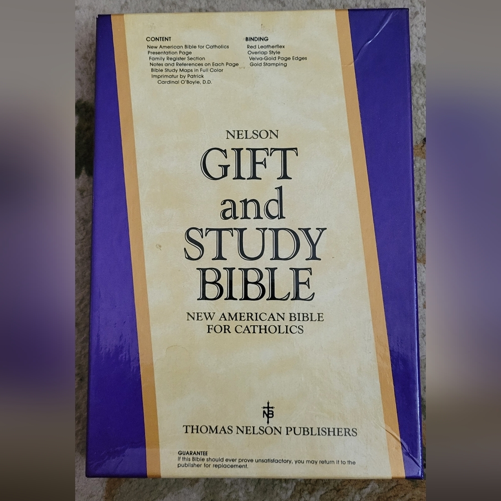 New American Bible Gift and Study Bible NIB